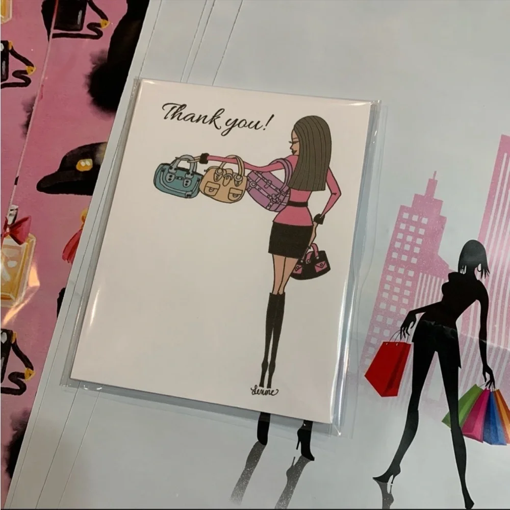 20 piece shopping diva Shipping bundle note cards & 10”X 13” poly mailers